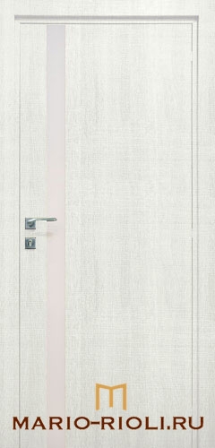 межкомнатные двери  Mario Rioli Minimo 501DB с карточными петлями лён белый